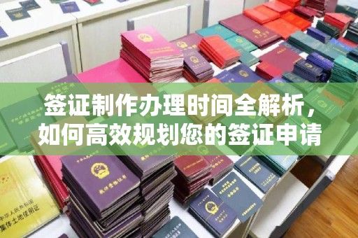 逊克签证制作办理时间全解析，如何高效规划您的签证申请流程