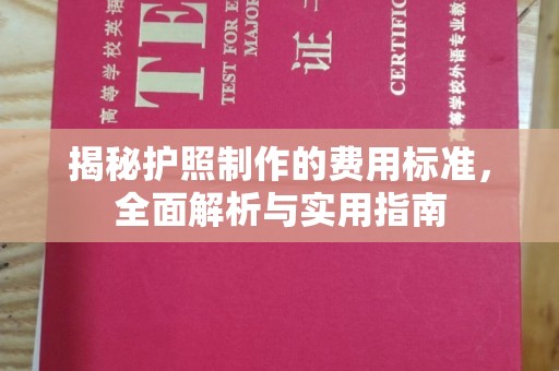 逊克揭秘护照制作的费用标准，全面解析与实用指南