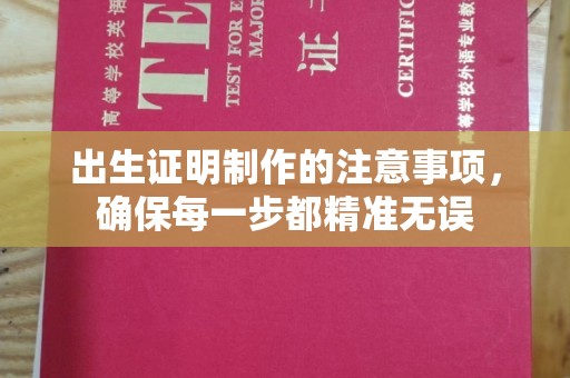 逊克出生证明制作的注意事项，确保每一步都精准无误