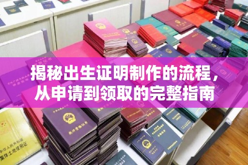 逊克揭秘出生证明制作的流程，从申请到领取的完整指南