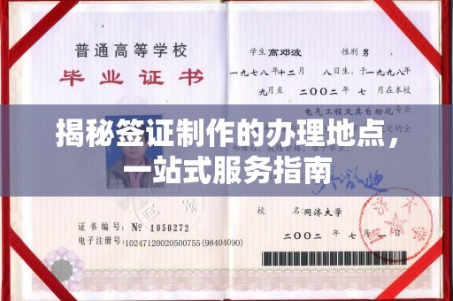 逊克揭秘签证制作的办理地点，一站式服务指南