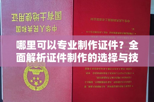 逊克哪里可以专业制作证件？全面解析证件制作的选择与技巧